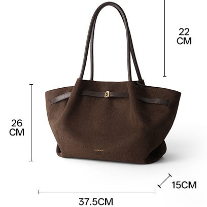 New Suede Casual Bag, Autumn/Winter Commuter Shoulder Bag, Large Capacity Tote Bag