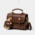 Autumn/Winter Genuine Leather Cambridge Bag, Crossbody Bag for Women, High-End Small Bag, Handheld Square Bag