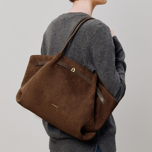New Suede Casual Bag, Autumn/Winter Commuter Shoulder Bag, Large Capacity Tote Bag
