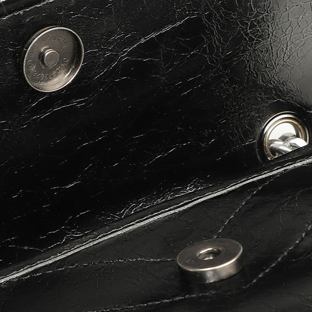 Tramp-style handbag, autumn/winter collection crossbody/shoulder bag with chain strap, genuine leather messenger bag for women