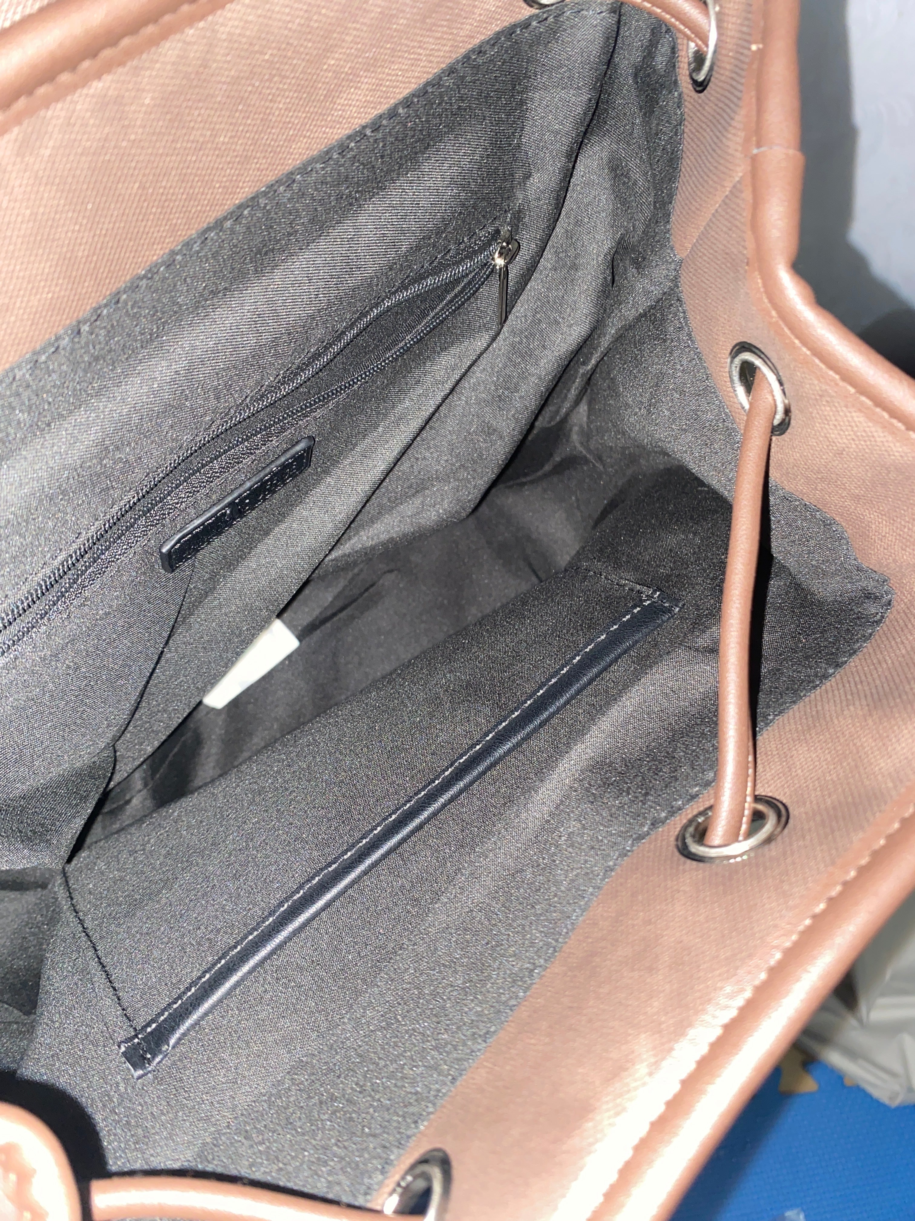 Tie-dye coffee brown American style niche retro autumn/winter post-apocalyptic style backpack